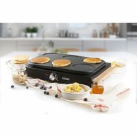 DOMO Pannenkoekenplaat - houten design - 6 P