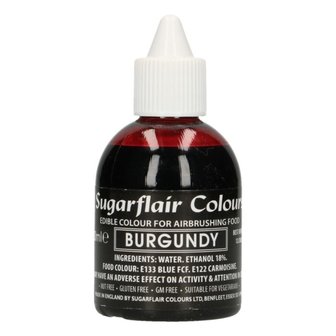 Sugarflair Colorant A&eacute;rographe Burgundy 60ml