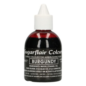 Sugarflair Airbrush Colouring Burgundy Red 60ml