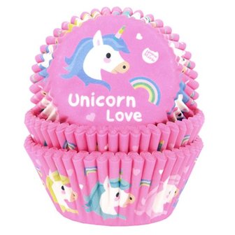 House of Marie Caissettes &agrave; Cupcakes Licorne pcs/50