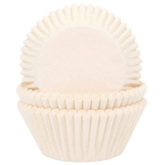 House of Marie Baking Cups Ivory pk/50