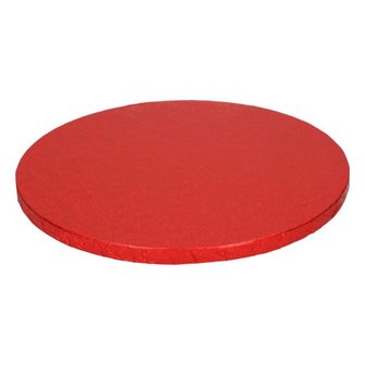 FunCakes Cake Drum Rond &Oslash; 25 cm Rood