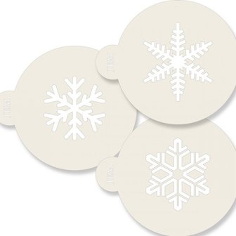 JEM Pochoirs Flocons de Neige Pcs/3