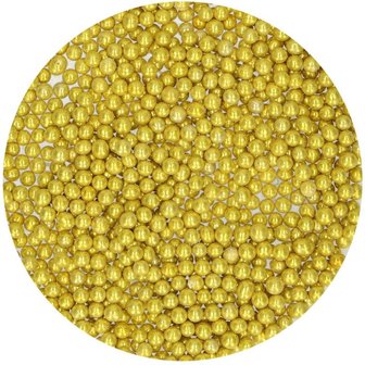 FunCakes Suikerparels Medium Metallic Goud 80 g