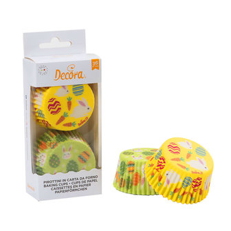 Decora Baking Cups Easter 50x22mm pk/36