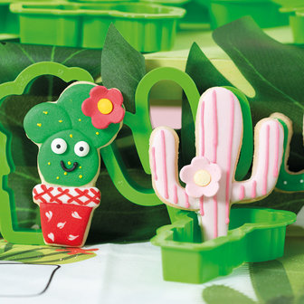 Decora Plastic Cookie Cutters Cactussen set/2