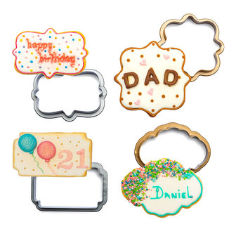 Decora Mini Frame Cookie Cutter Set 4st