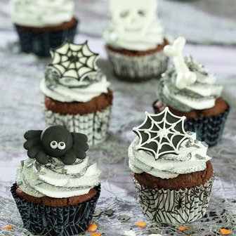 Decora Cupcake Vormpjes Spinnenweb 36st