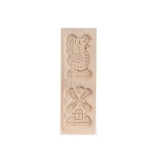 Speculaasplank Twee Figuren 21x7 cm