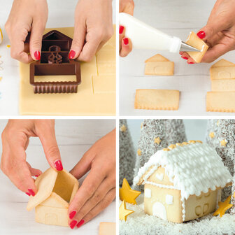 Decora 3D House Plastic Cookie Cutter