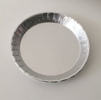 Aluminium Schaaltjes Rond &Oslash;9cm pk/15