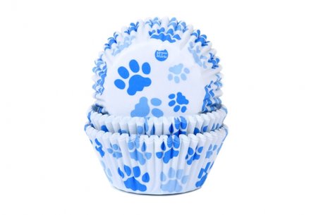 House of Marie Caissettes &agrave; Cupcakes Paw Blue pcs/50