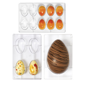 Decora Egg Chocolat Mold 30g, 10 Cavities 60 x 42mm