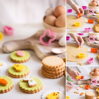 Decora Pasen Mini Koekjes Uitstekers Set/6