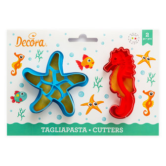 Decora Sea Life Koekjes Uitsteker Set/2