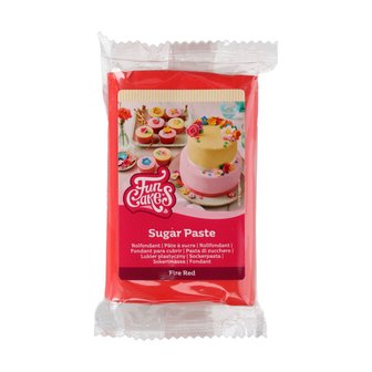 FunCakes P&acirc;te &agrave; Sucre Fire Red 250 g