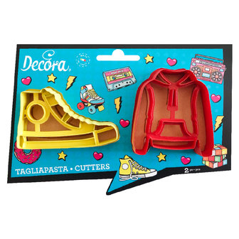 Decora Teenager Plastic Cookie Cutter Set 2