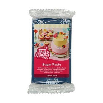 FunCakes P&acirc;te &agrave; Sucre Denim Blue 250 g