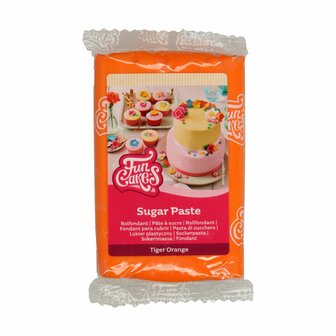 FunCakes P&acirc;te &agrave; Sucre Tiger Orange 250 g