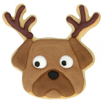 Birkmann Christmas Pug Cookie Cutter 7,5cm