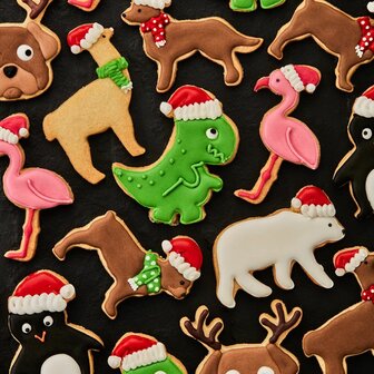 Birkmann Christmas Pug Cookie Cutter 7,5cm