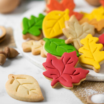 Decora Autumn Leaves Plastic Cookie Cutters Set/3