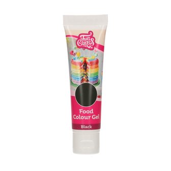 FunCakes Food Colour Gel Zwart 30 g