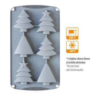 Decora Christmas Trees Silicone Mold (6 cavities)