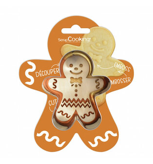 Scrapcooking Gingerbread Man Uitsteker en Embosser 