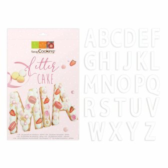 Scrapcooking Cake Template Letter Set/26