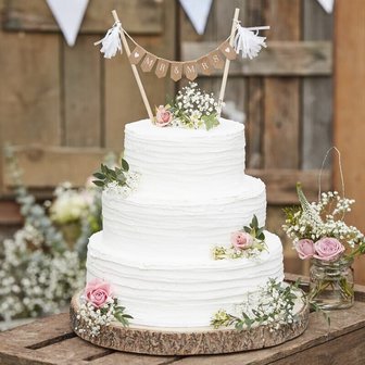 Ginger Ray Mr &amp; Mrs Cake Bunting 