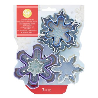 Wilton Cookie Cutter Assorted Snowflakes Set/7