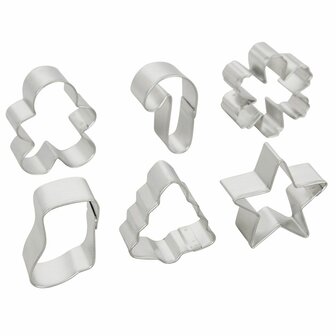 Wilton Mini Cookie Cutter Set Wreath Mini Set/6