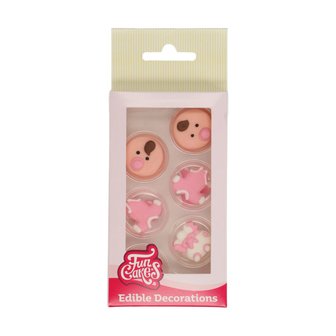 FunCakes Suikerdecoratie Baby Roze Set/12