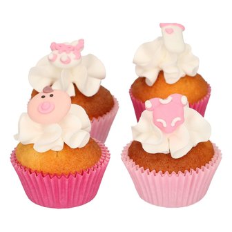 FunCakes Suikerdecoratie Baby Roze Set/8