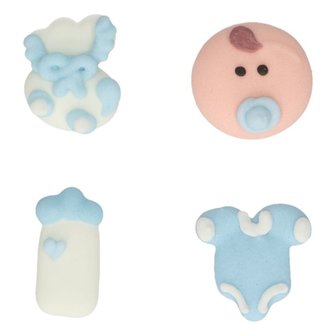 FunCakes Suikerdecoratie Baby Blauw Set/12