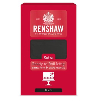 Renshaw Rolfondant Extra 1kg Black