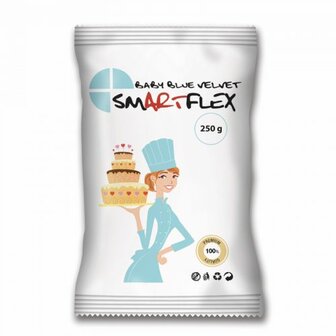 SmArtFlex Fondant Baby Blue Velvet Vanille 250g