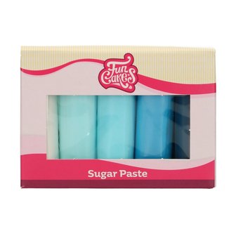 FunCakes P&acirc;te &agrave; Sucre Multipack Palette Bleue 5x100 g