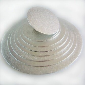 FunCakes Cake Board Rond &Oslash; 33cm zilver