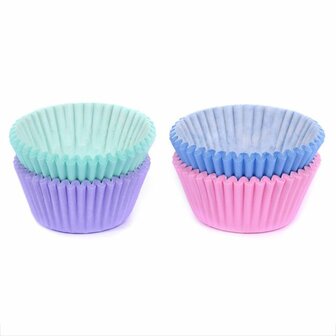 House of Marie Mini Baking Cups Assorti Pastel pk/100