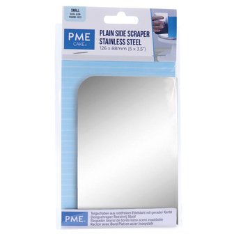 PME Stainless Steel Plain Side Scraper 13 x 9cm