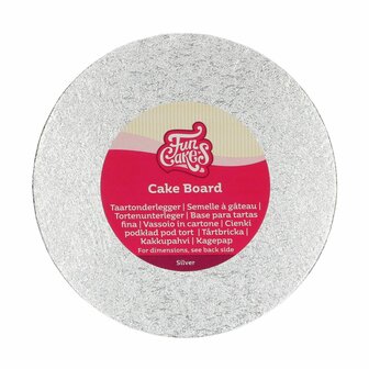 FunCakes Cake Board Rond &Oslash; 17,5 cm Zilver