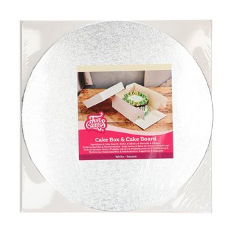 FunCakes Taartdoos &amp; Rond Cake Board (3mm) 30x30x15 cm