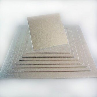 FunCakes Cake Board Vierkant 30,5 x 30,5 cm Zilver