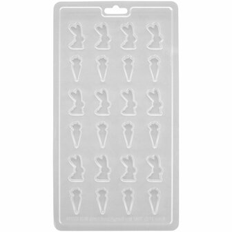 Wilton Candy Mold Mini Bunny &amp; Carrot