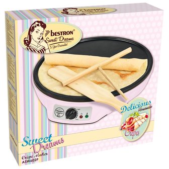 Bestron Cr&ecirc;pemaker Roze