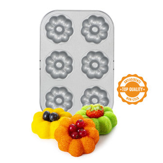 Decora Flower Doughnut Pan &oslash; 7,5 cm (6 cavities)