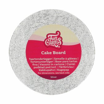 FunCakes Cake Board Rond &Oslash; 15 cm Zilver