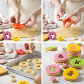 Decora Filled Cookies Easter Cutter Set/4